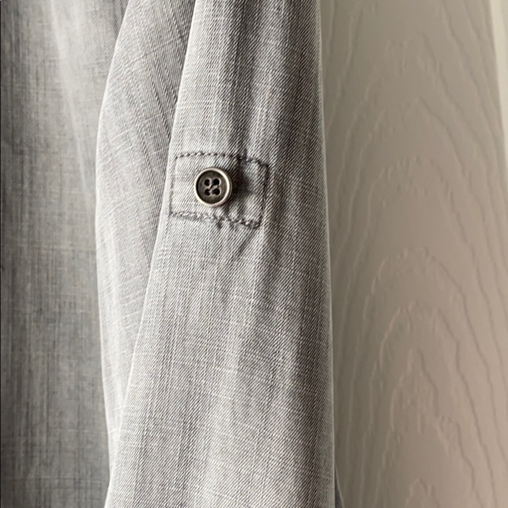 NWT cloth & stone shirt dress w/fringe size small. - Picture 8 of 8